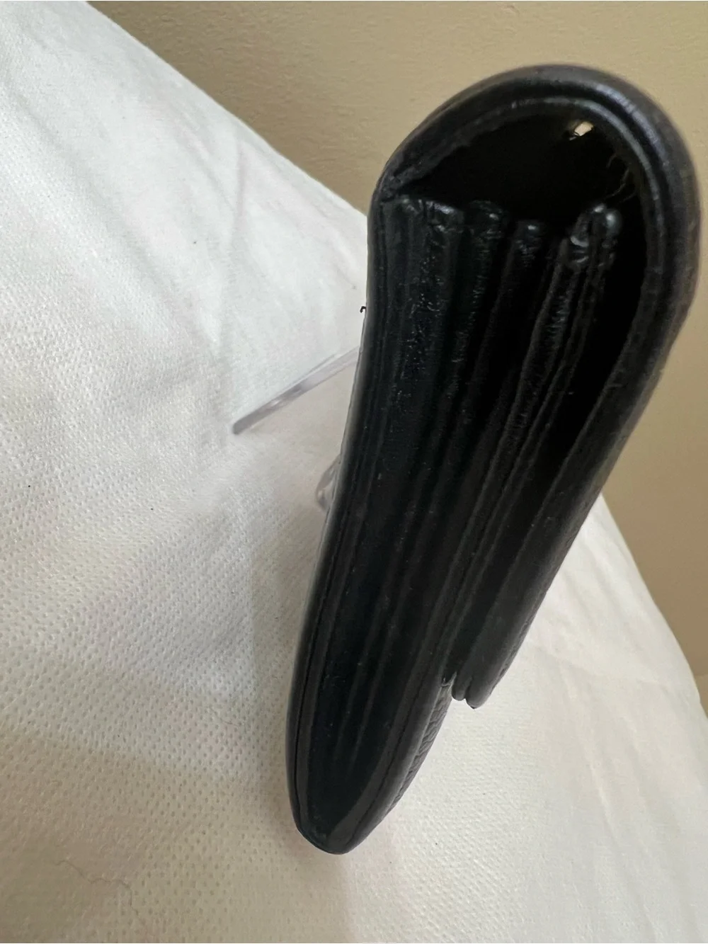 Chanel Black Caviar long Leather Wallet Clutch